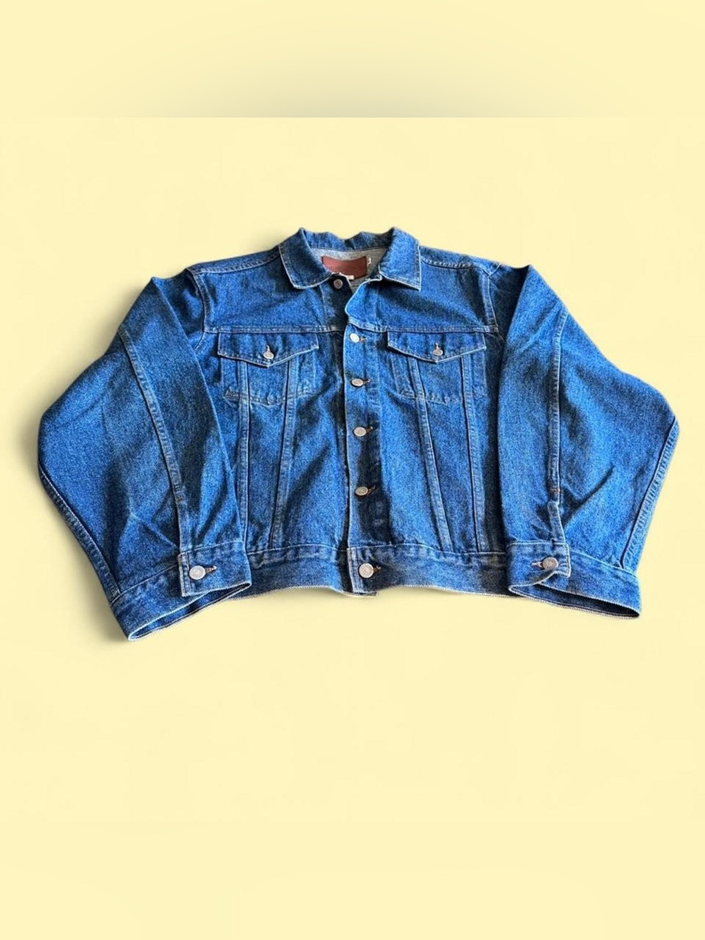Vintage Smythe Denim Jacket Dark Wash Raw Denim Men’s XL Made in USA